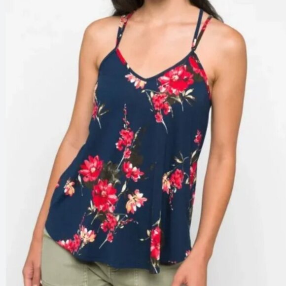 Papermoon for Stitch Fix Basima Back Detail Strappy Knit Floral Top - Picture 5 of 7